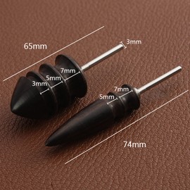 Leather Burnisher Polishing Rod Handmade DIY Leather Leathercraft Carving Tool Leather Craft Set Leather Craft Burnisher Kit Punching Leather Tool Perfect for Leather DIY Crafts 2 Pieces/Set