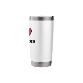 I Love Dogecoin Cryptocurrency Doge Crypto Stainless Steel Insulated Tumbler
