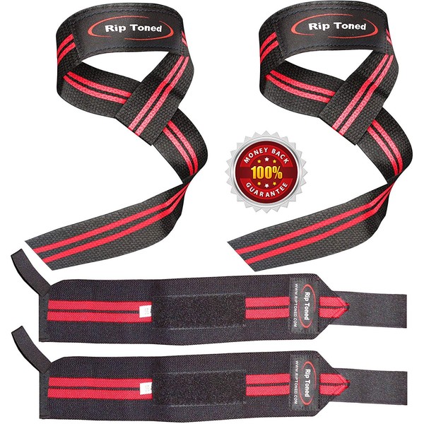 Rip Toned Lifting Straps + Wrist Wraps Bundle (1 Pair