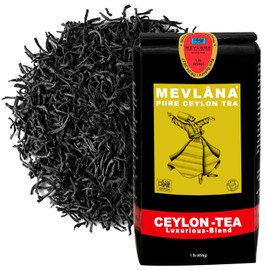 Mevlana - Pure Ceylon Loose Leaf Tea | Premium Black Tea Leaves | Rich & Smooth Sri Lankan Blend | Naturally Fresh | Perfect for Tea Lovers & Iced or Hot | OP 1 Grade | 1lb 454g