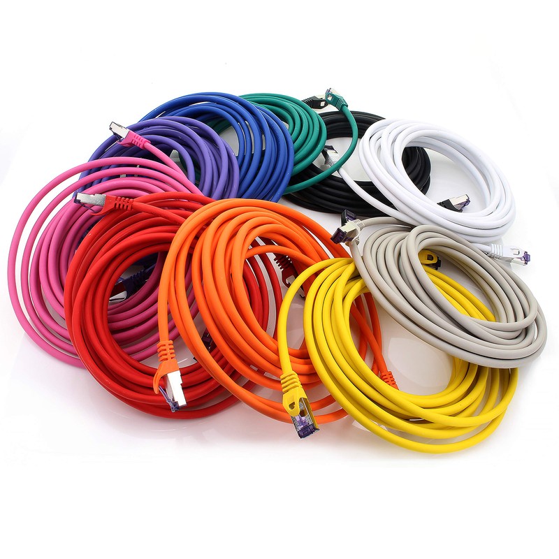 1aTTack.de 10x 1.5 M CAT7 Netzwerkkabel - 10 Gigabit -