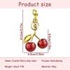 SSKHE Cherry Keyring for Women, Exquisite Cherry Bag Charm, Shiny