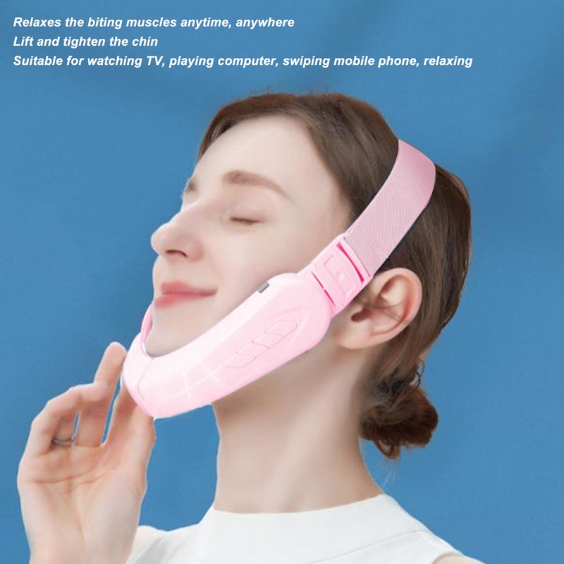 Electric V Face Massager Hot Compression Folding Vibration Lifting Electroinc