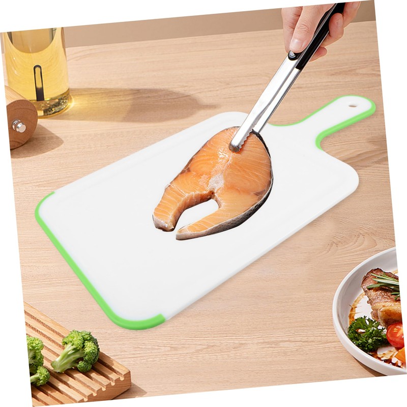 Ipetboom Double Sided Reusable Cutting Board with Handle Kitchen Chopping