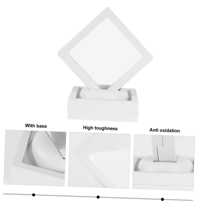 Ipetboom 6pcs Transparent Pe Film Jewelry Display Box Multi Purpose