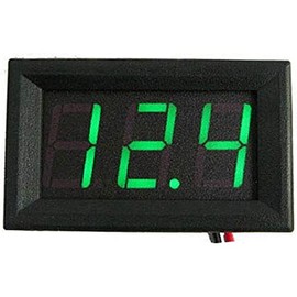 MACHSWON Digital Voltmeter LED Digital Display Panel DC 4.70-30V Voltage Meter Voltmeter 0.56-inch DC Voltmeter for Car and Motor Green