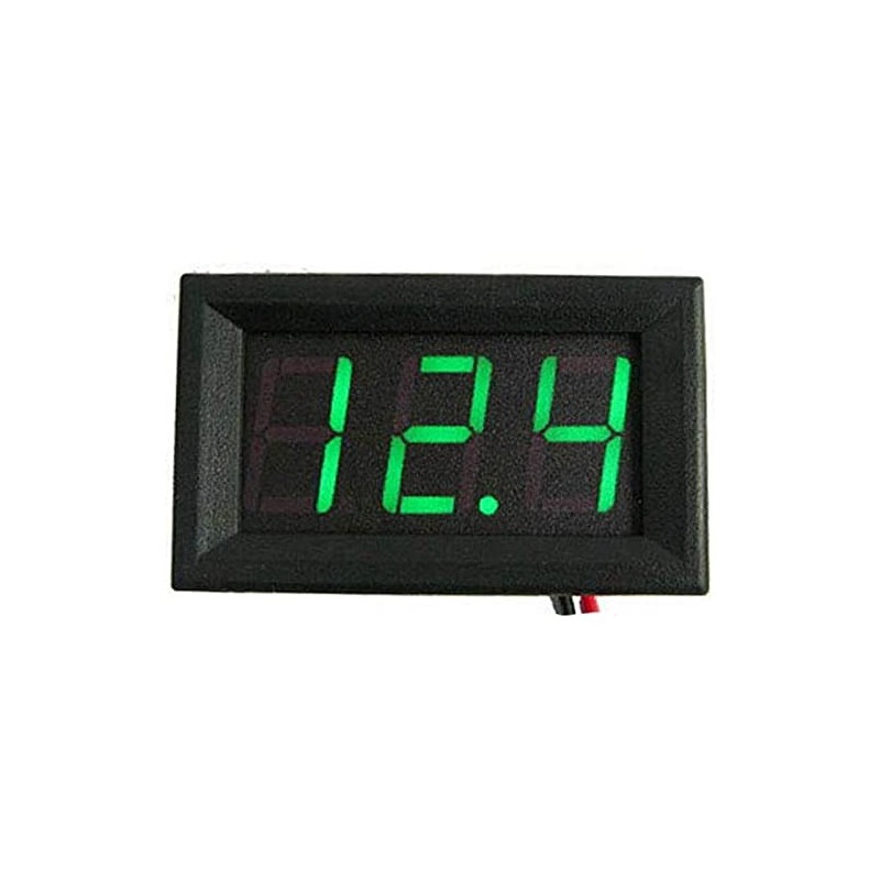MACHSWON Digital Voltmeter LED Digital Display Panel DC 4.70-30V Voltage