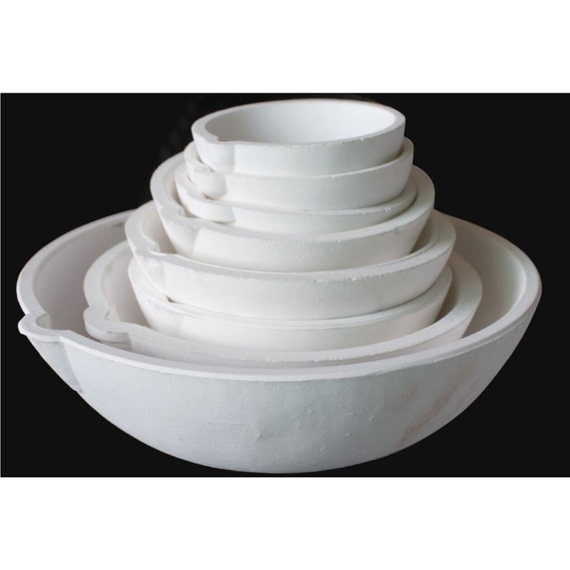 OTOOLWORLD Ceramic Crucible Bowl Dish Cup Furnace Melting Casting Refining