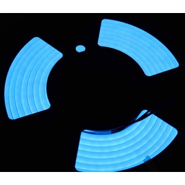 Nova Bright Xeon XLTQ-18 24V RGB LED NEON Strip Light Waterproof IP67, Multi Color Changing LED Rope Light Reel Only (5M/16.4ft) for Signs, Advertising Logo, Contour, and Local Lighting