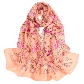 FAIRYGATE Scarves for Women Ladies Scarves Lightweight Clearance Colour Chiffon Scarf Thin Great Pretty Scarfs for Women Any Outfit Lovely Gift A4415