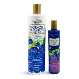 Nekane Shampoo Matizador Lt + Mascarilla Capilar Mora Azul
