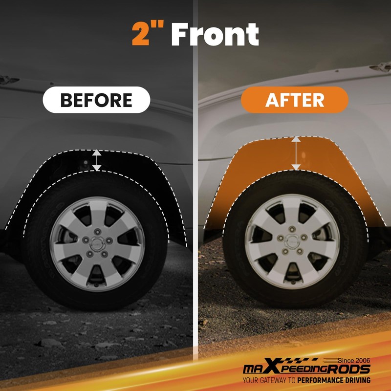 maXpeedingrods 2” Front Lift Leveling Kit for Toyota Tacoma/4Runner 2003-2023,