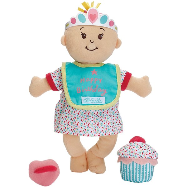 Manhattan Toy Wee Baby Stella Sweet Scents 12" Soft Baby Doll and Birthday Set