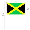 25 Pack Jamaica Small Flag, Hand Held Jamaican Stick Flag