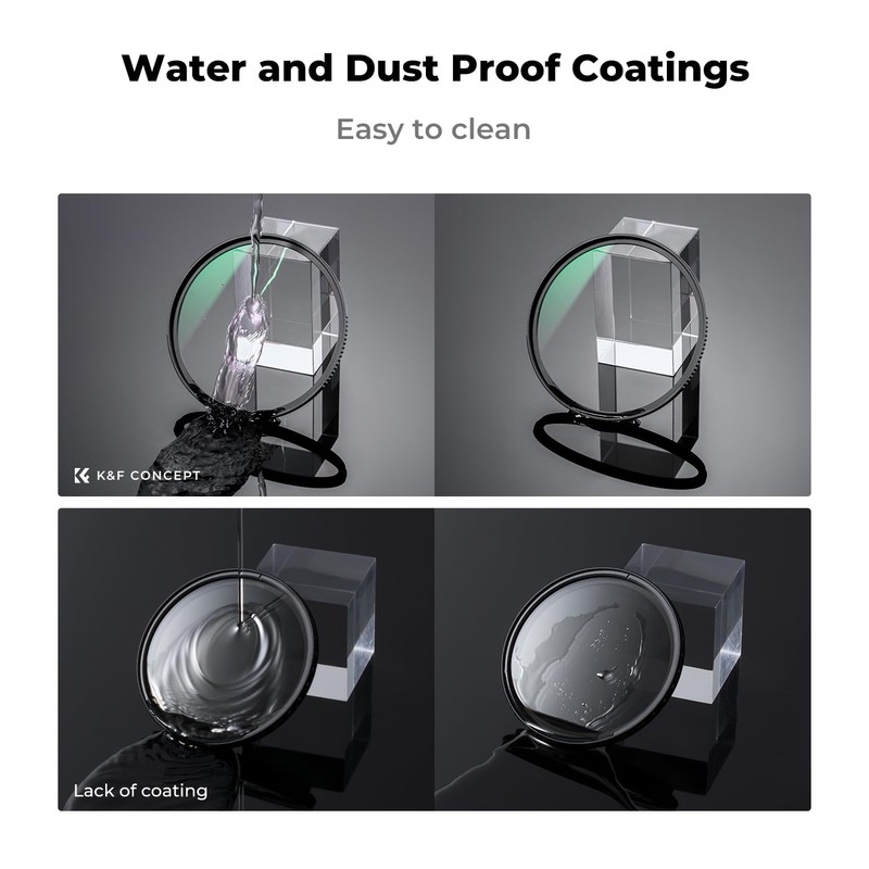 K&F Concept 55MM UV Filter & CPL Polarising Filter Kit,