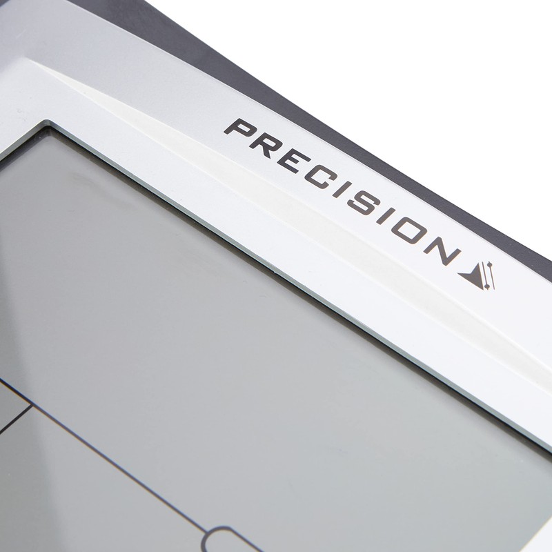 Precision LCD Radio Controlled Wall Desk Clock, Day,Alarm, Temperature Moonphase