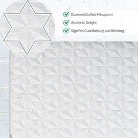 WRISIN Non Slip Bathtub Mat for Bath Tub Shower Safety - Natural Rubber Mat with Suction Cups ＆ Drain Holes - BPA/PVC Free Large Bathroom Mat - Machine Washable - Unique Diamond Pattern - 17 × 35 Inch