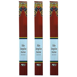 Tibetan Tara Devotion (Ribo Sangtsheo) Incense, 8.5" Length - 3 Packs, 30 Sticks Per Pack