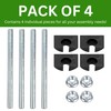 Spare Hardware Parts HEMNES Bed Frame Crescent Nut, Threaded Pin