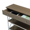 Convenience Concepts Tucson 1-Drawer Console Table with Shelves, Driftwood/White