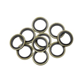 A ABSOPRO Oil Crush Washers Drain Plug Gaskets 12mm ID. 18mm OD.(Set of 10)