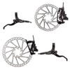 Clarks Clout-1 Hydraulic Disc Brake Pair Post/is Mount 180/160mm Mineral