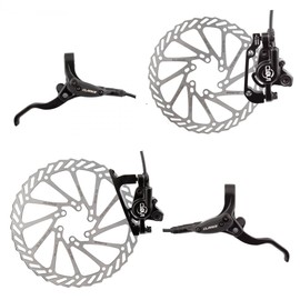 Clarks Clout-1 Hydraulic Disc Brake Pair Post/is Mount 180/160mm Mineral Oil