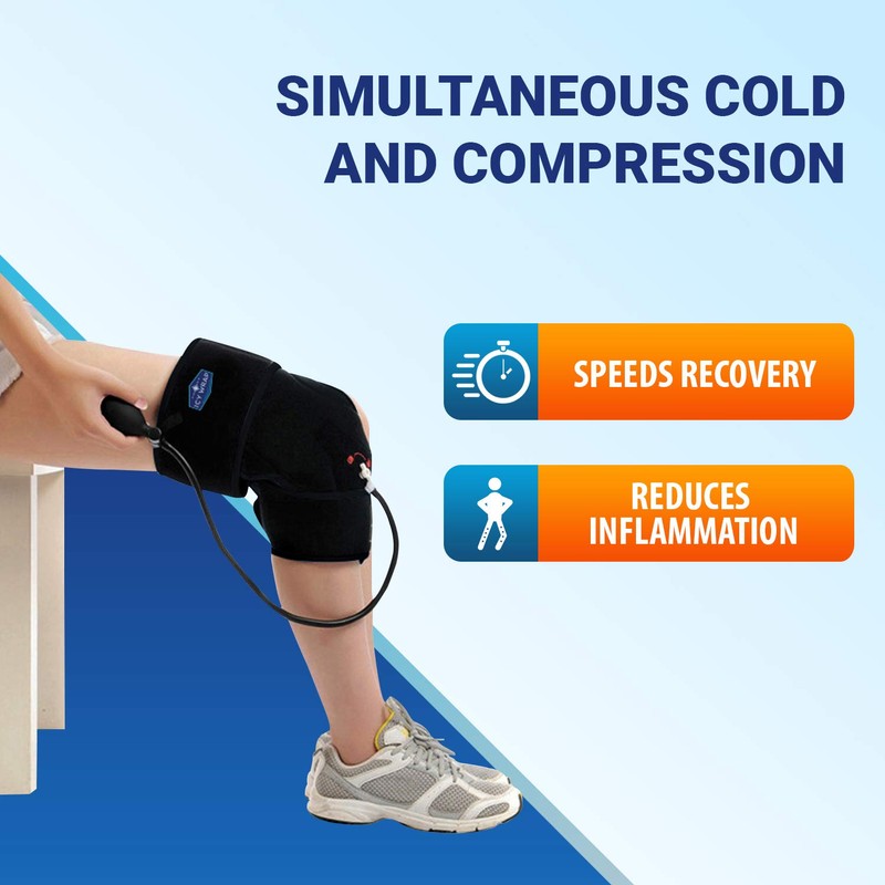 Cold Pack Compression Wrap for Knee by Icy Wrap -