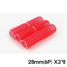 DIY Hair Styling Bangs Velcro Rollers 28mm 6P X3 pcs-W8D9A2A / 셀프헤어손질 앞머리 찍찍이 구르프 28mm 6P X3개-W8D9A2A