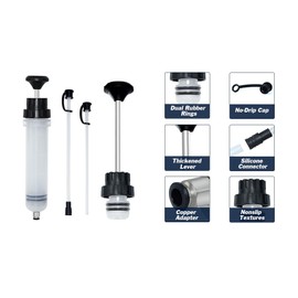 CENWOTL 200CC Oil Suction Syringe Liquid Transfer Peristaltic Pump Automotive Liquid Transfer Pump