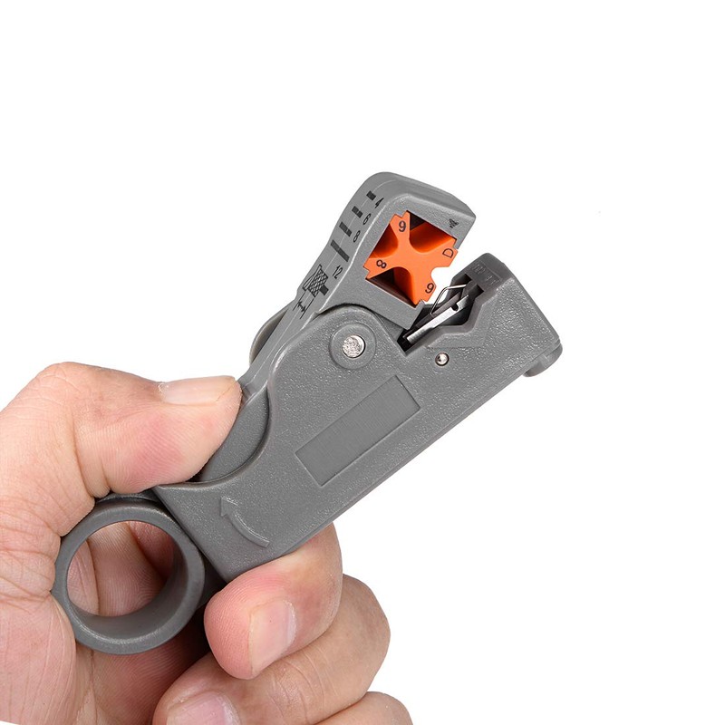 sourcing map Rotary Coax Coaxial Cable Stripper Cutter Tool for