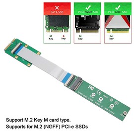 Mini PCI-E Adapter Card, Mini PCIE to NVMe M.2 NGFF SSD Adapter Card for 2230/2242/2260/2280 M.2 Hard Drive Adapter