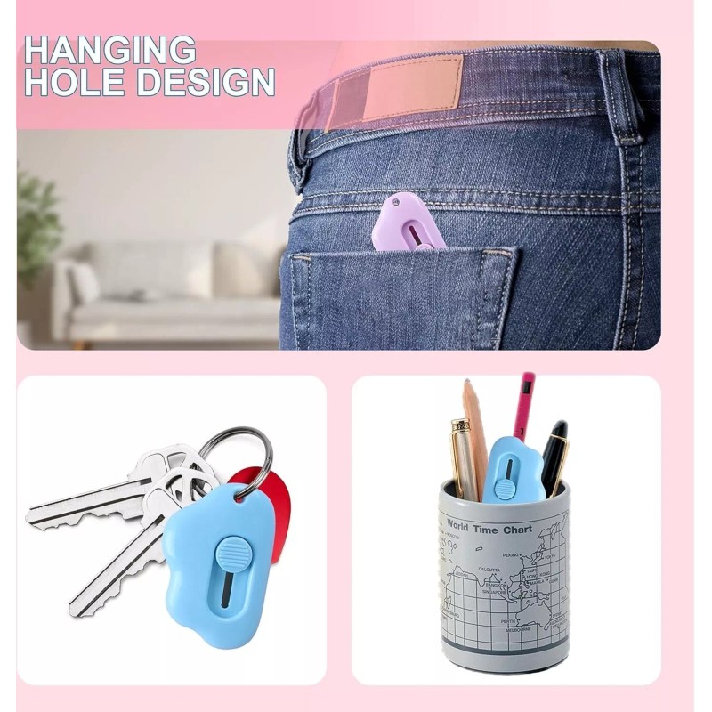 xflyxin 6-piece mini box knife, cloud box knife, letter opener,