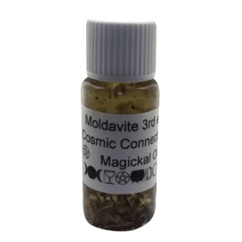 Angelleesa | Moldavite Gemstone Infused Magickal Incense Oil