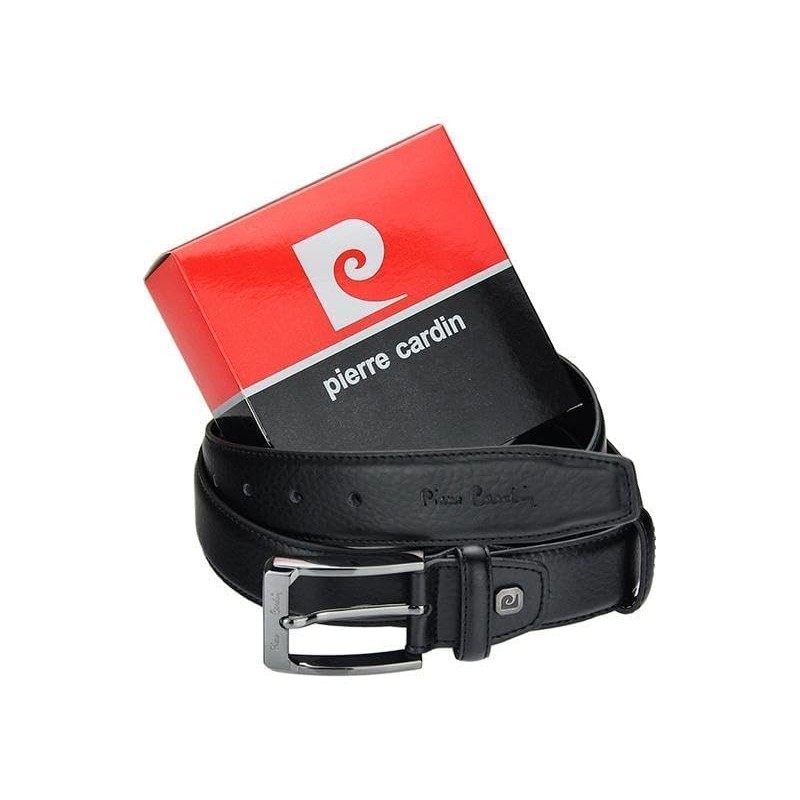Pierre Cardin 5011 ROB01 Men's Belt, Black, Elegant Men's Belt,