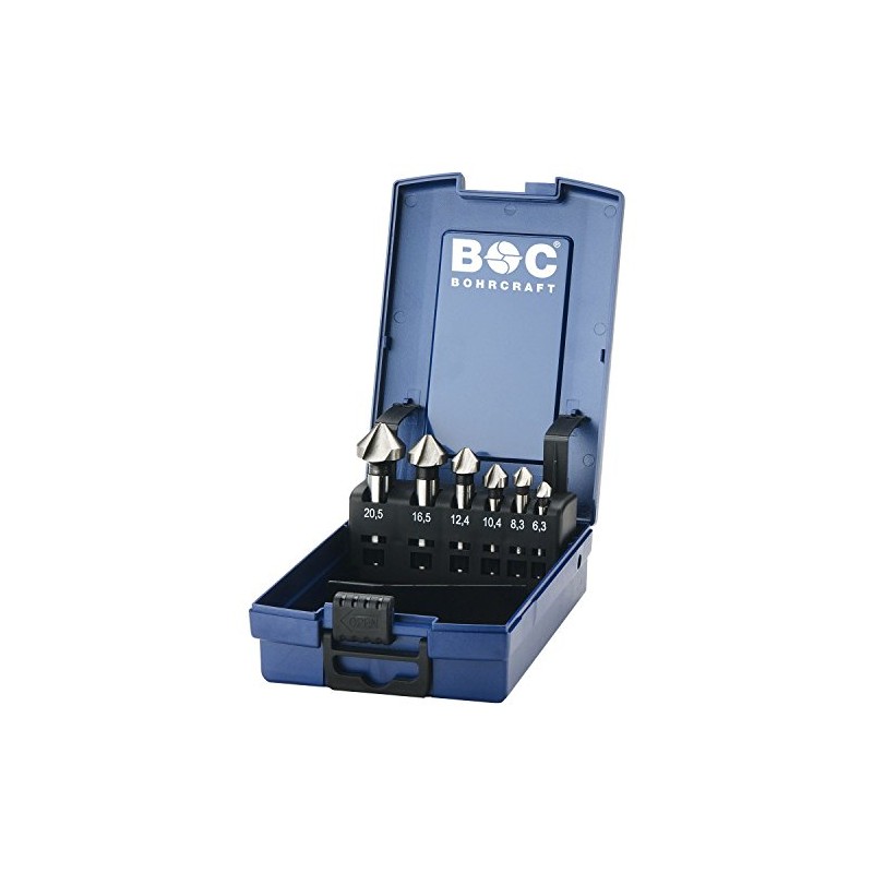 Bohrcraft Countersink HSS DIN 335 °C in ABS Box Set