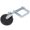 FTVOGUE 4 Inch Spring-Loaded Gate Castor Rubber Gate Wheel Spring