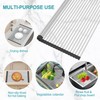 BBXTYLY Extra Large Expandable Roll Up Dish Drying Rack,Over The