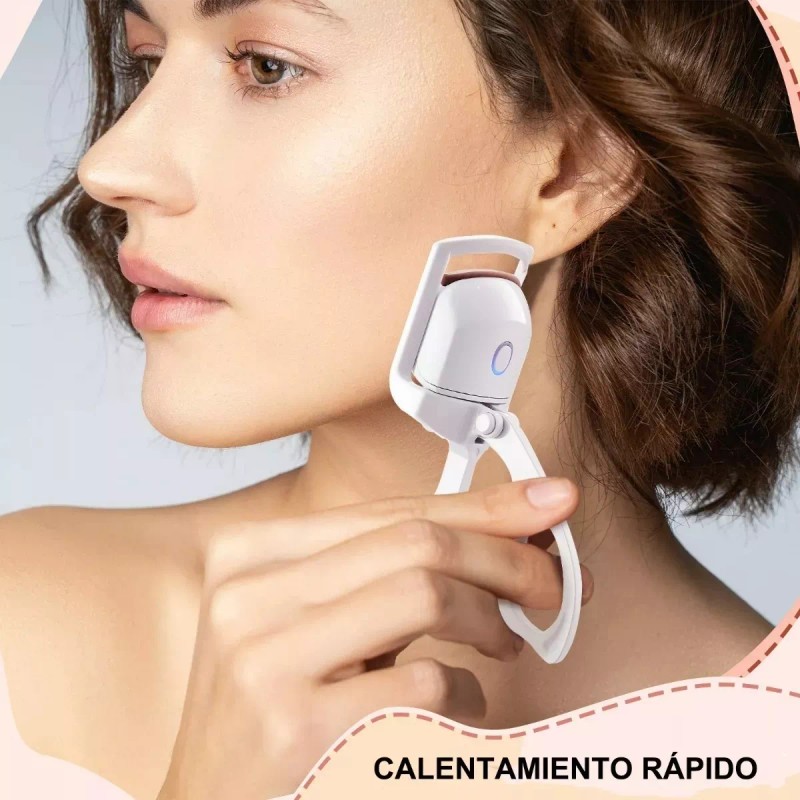 RIVERSOFY Rizador Pestañas Eléctrico Enchinador Recargable + Rímel