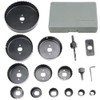 BGTXINGI 16 Piece Hole Saw Set (With 2 Mandrels, 1