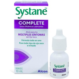 Systane Complete Gotas Oculares para Ojo Seco, Lubricación de Todas las Capas de la Lágrima, Protección Avanzada y Alivio Prolongado, 10 ml