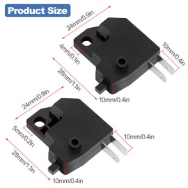Tunejoy Bremslichtschalter Links Rechts Bremslichtschalter für Motorrad Universal Kompatibel mit den Meisten Motorrädern Scooter Elettrico