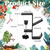 4Pcs Fireplace Stocking and Garland Hanger, Adjustable Heavy Duty Stocking