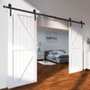VEVOR 8FT Double Door Sliding Hardware, 330LBS Capacity, Compatible with