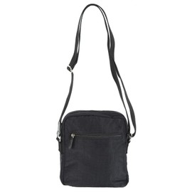 Spirit Medium Travel Crossbody Organiser Shoulder TOP Zip Handbag Bag Style 5766 (Black)