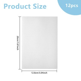 beinkmake 12Pcs Inflatable Boat Repair Patches PVC Kayak Repair Patches Rubber Boat Repairs Set for Inflatable Raft Boat Kayaks Canoe Rafts Swimming Pool, White