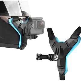 Ksiin Soporte para Cámara de Cascos, Soporte de Cámara Deportiva, Abrazadera para la Barbilla del Casco, Montaje rápido, Universal Accesorios, para GoPro MAX Hero 13 Hero 12-5 Insta360 X3 GO3 Ace Pro