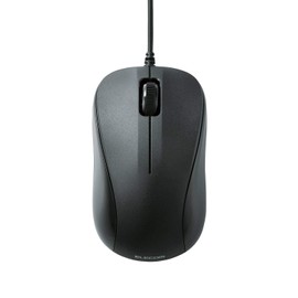 Elecom M-K5URBK/RS Wired Mouse, Small, 3 Buttons, USB Optical, Black, ROHS Compliant
