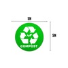 Compost Bin Vinyl Stickers for Kitchen and Outdoor Bins 5in