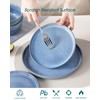 vancasso ANYA 18 Pieces Plates and Bowls Set, Blue Dinnerware